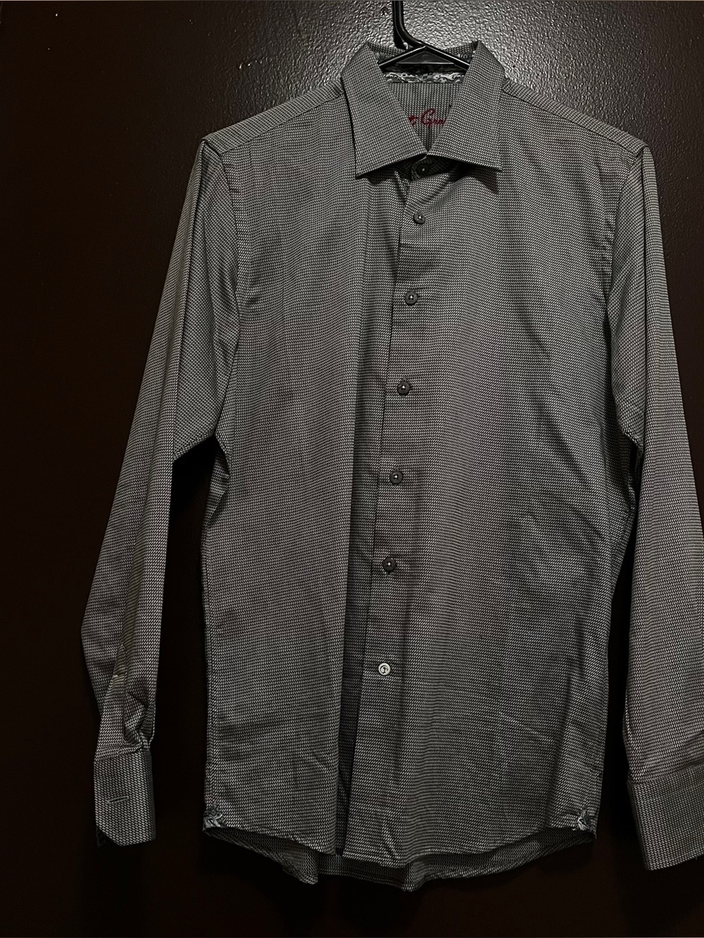 ROBERT GRAHAM Men’s Shirt Button Down Grey & Black 18-20 XL Like New Long Sleeve